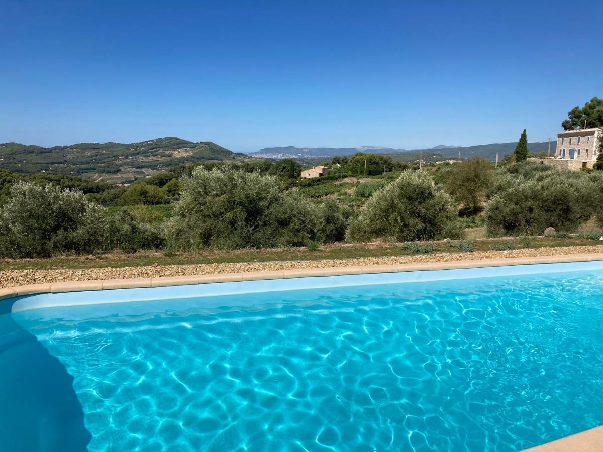 La Venturonne Appartement Neuf Rez De Jardin 45 M2 Vue Mer Et Vignes 10 Mn Des Plages Le Beausset Exterior foto